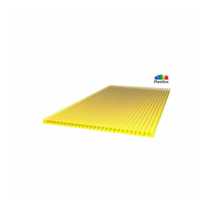 Сотовый поликарбонат 10 мм POLYNEX желтый 2100х12000 мм