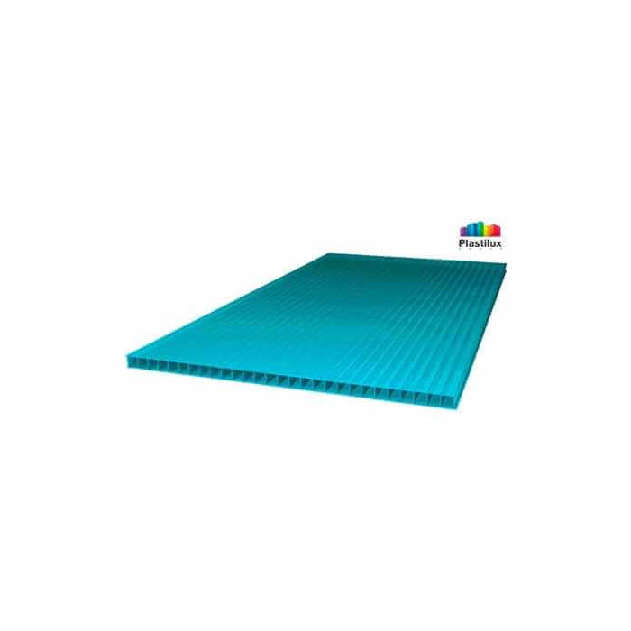 Сотовый поликарбонат 16 мм ROYALPLAST 2-UV премиум бирюза 2100х12000 мм